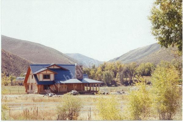 Finished Log Home Exterior Shot
