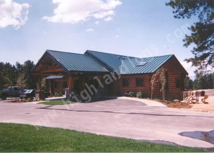 Finished Log Home Exterior Shot