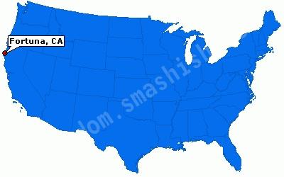 Where is Fortuna on the USA map?