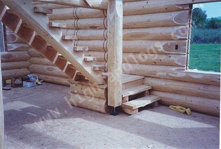 Log Home Construction Photo