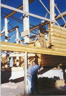 Log Home Construction Photo