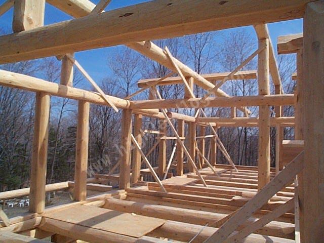 Log Home Construction Photo